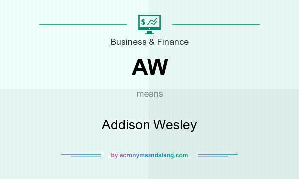 What does AW mean? It stands for Addison Wesley