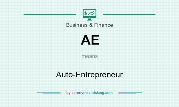 What does AE mean? It stands for Auto-Entrepreneur