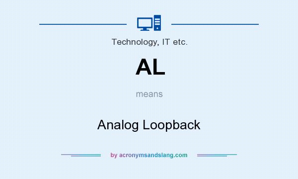 What does AL mean? It stands for Analog Loopback