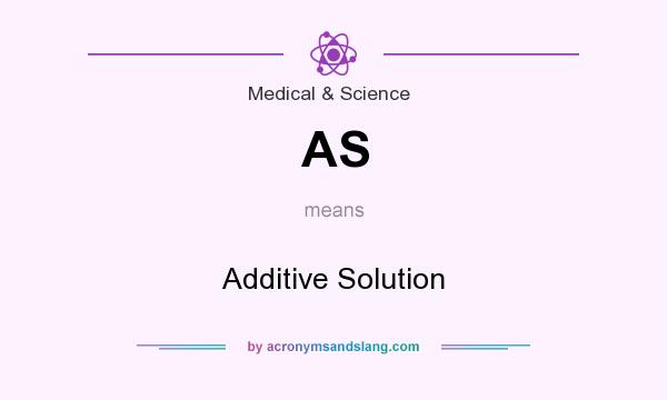 What does AS mean? It stands for Additive Solution