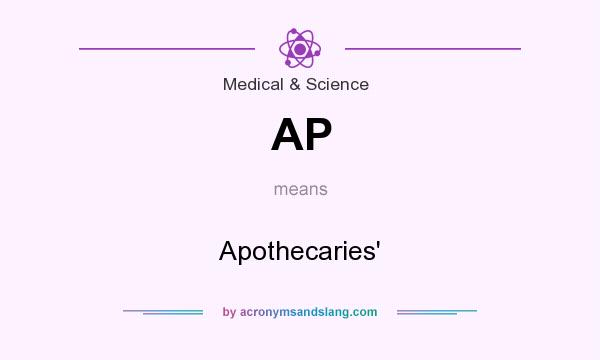 What does AP mean? It stands for Apothecaries`