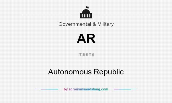 What does AR mean? It stands for Autonomous Republic
