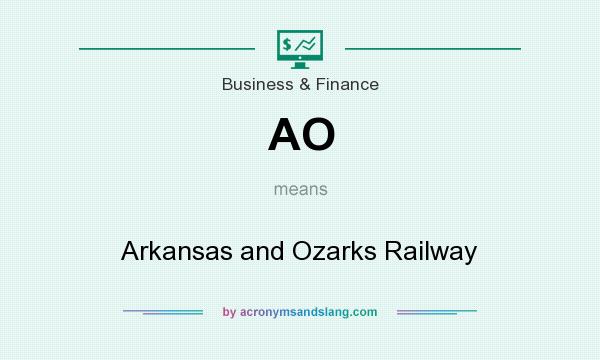 What does AO mean? It stands for Arkansas and Ozarks Railway