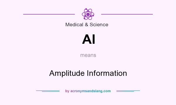 What does AI mean? It stands for Amplitude Information