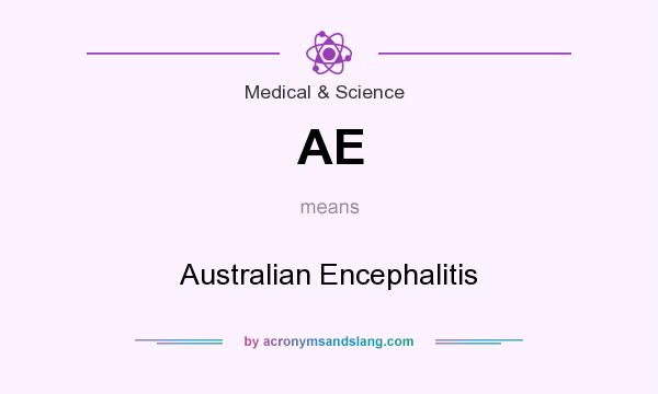 What does AE mean? It stands for Australian Encephalitis