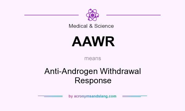 What does AAWR mean? It stands for Anti-Androgen Withdrawal Response