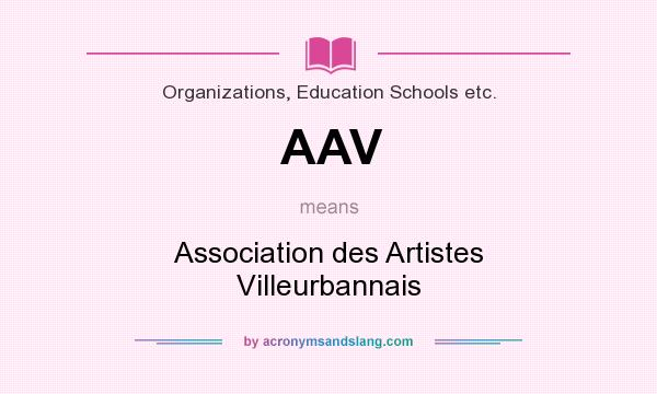 What does AAV mean? It stands for Association des Artistes Villeurbannais