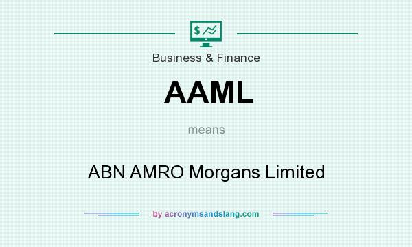 What does AAML mean? It stands for ABN AMRO Morgans Limited