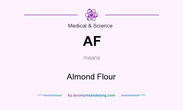 What does AF mean? It stands for Almond Flour