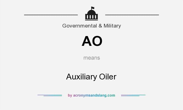 What does AO mean? It stands for Auxiliary Oiler
