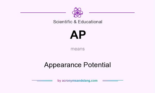 What does AP mean? It stands for Appearance Potential