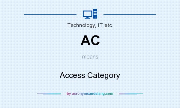 What does AC mean? It stands for Access Category