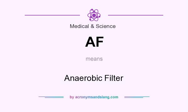 What does AF mean? It stands for Anaerobic Filter