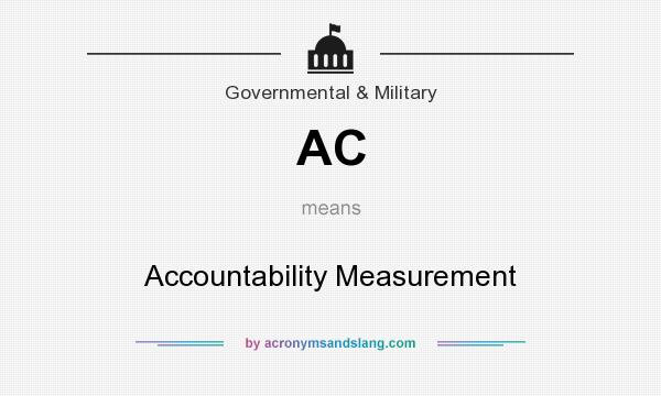 What does AC mean? It stands for Accountability Measurement