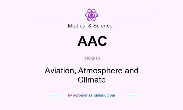 What does AAC mean? It stands for Aviation, Atmosphere and Climate