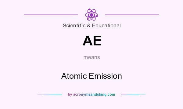 What does AE mean? It stands for Atomic Emission