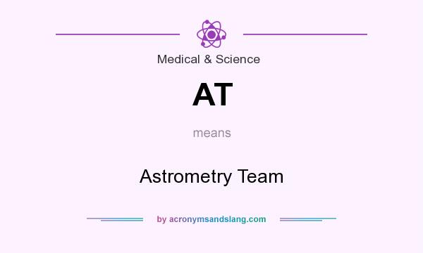 What does AT mean? It stands for Astrometry Team