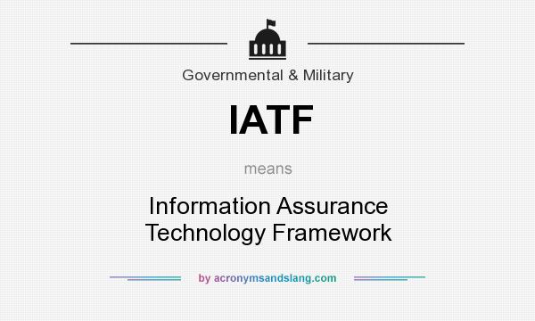 What does IATF mean? It stands for Information Assurance Technology Framework