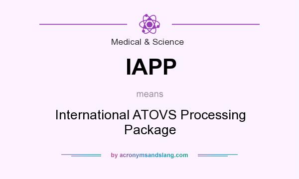 What does IAPP mean? It stands for International ATOVS Processing Package