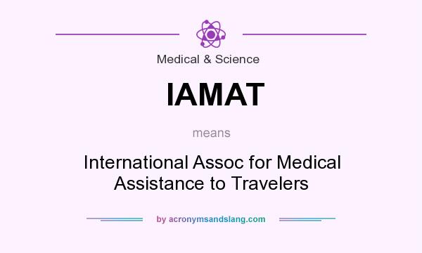 What does IAMAT mean? It stands for International Assoc for Medical Assistance to Travelers
