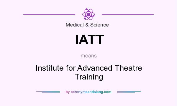 What does IATT mean? It stands for Institute for Advanced Theatre Training