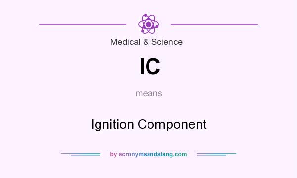 What does IC mean? It stands for Ignition Component
