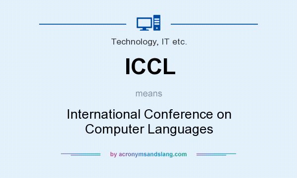 What does ICCL mean? It stands for International Conference on Computer Languages