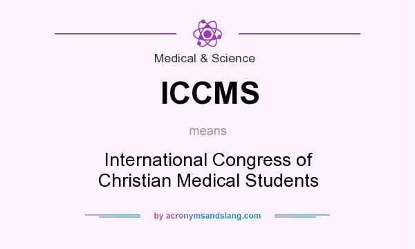 What does ICCMS mean? It stands for International Congress of Christian Medical Students