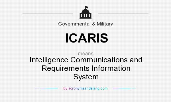 What does ICARIS mean? It stands for Intelligence Communications and Requirements Information System