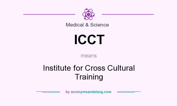 What does ICCT mean? It stands for Institute for Cross Cultural Training