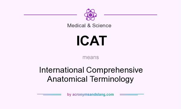 What does ICAT mean? It stands for International Comprehensive Anatomical Terminology