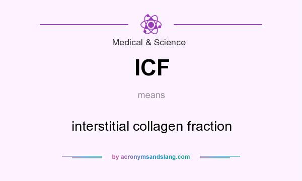 What does ICF mean? It stands for interstitial collagen fraction