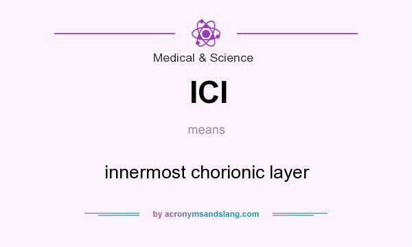 What does ICl mean? It stands for innermost chorionic layer
