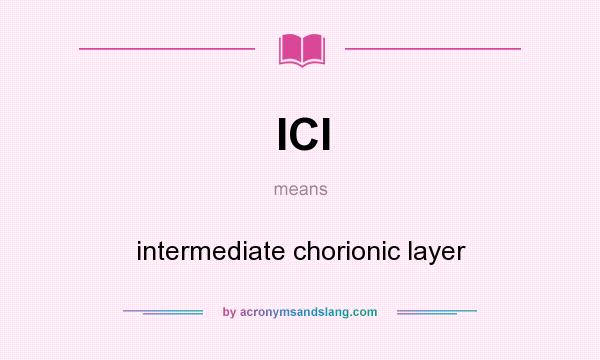 What does ICl mean? It stands for intermediate chorionic layer