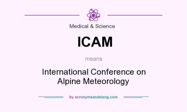 What does ICAM mean? It stands for International Conference on Alpine Meteorology