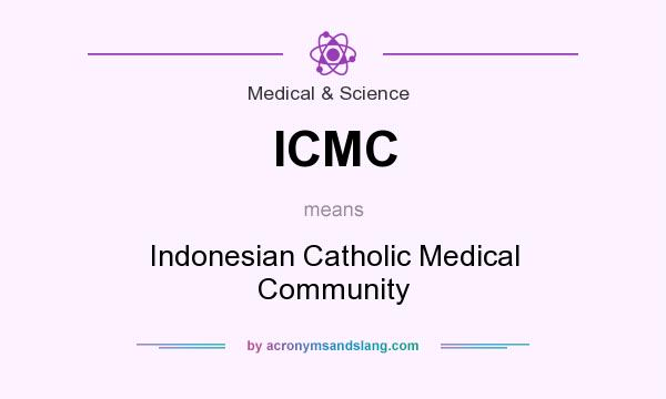 What does ICMC mean? It stands for Indonesian Catholic Medical Community
