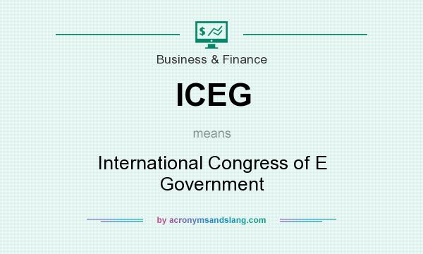 What does ICEG mean? It stands for International Congress of E Government
