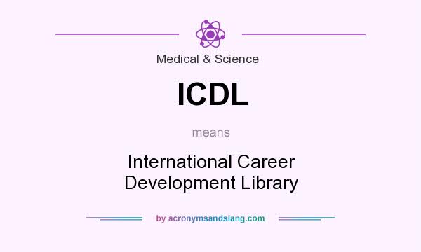 What does ICDL mean? It stands for International Career Development Library