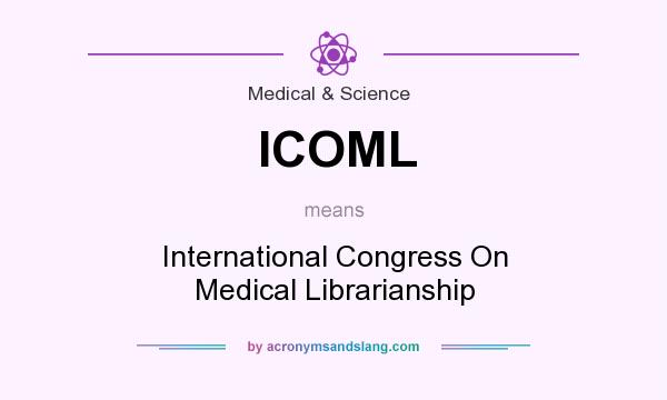 What does ICOML mean? It stands for International Congress On Medical Librarianship