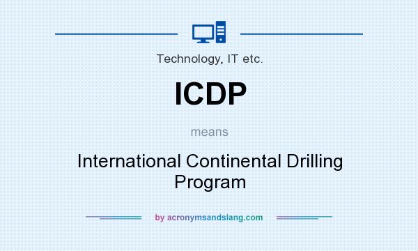 What does ICDP mean? It stands for International Continental Drilling Program