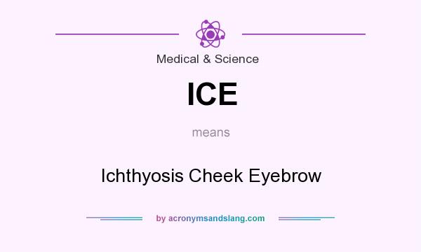 What does ICE mean? It stands for Ichthyosis Cheek Eyebrow