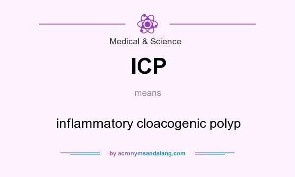 What does ICP mean? It stands for inflammatory cloacogenic polyp