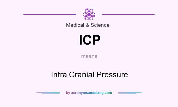 What does ICP mean? It stands for Intra Cranial Pressure