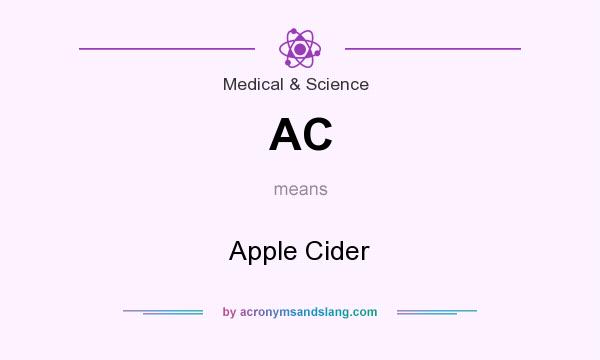 What does AC mean? It stands for Apple Cider