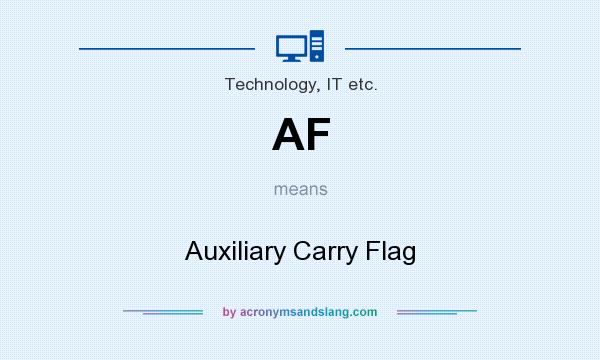 What does AF mean? It stands for Auxiliary Carry Flag