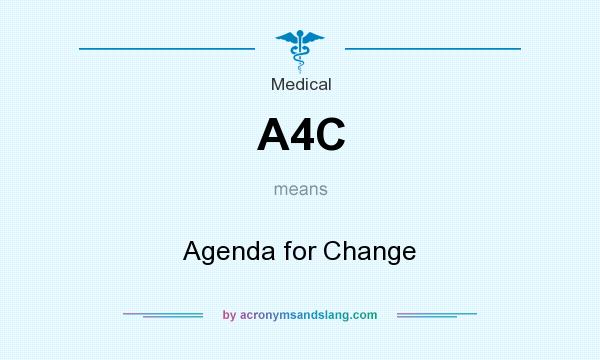 What does A4C mean? It stands for Agenda for Change