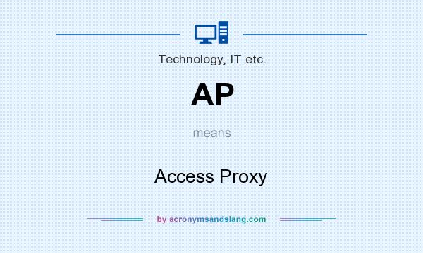 What does AP mean? It stands for Access Proxy