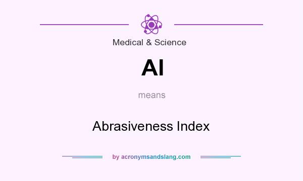 What does AI mean? It stands for Abrasiveness Index