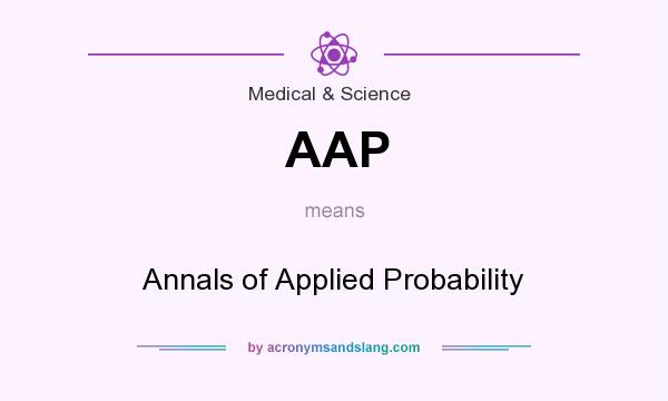 What does AAP mean? It stands for Annals of Applied Probability