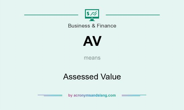 What does AV mean? It stands for Assessed Value